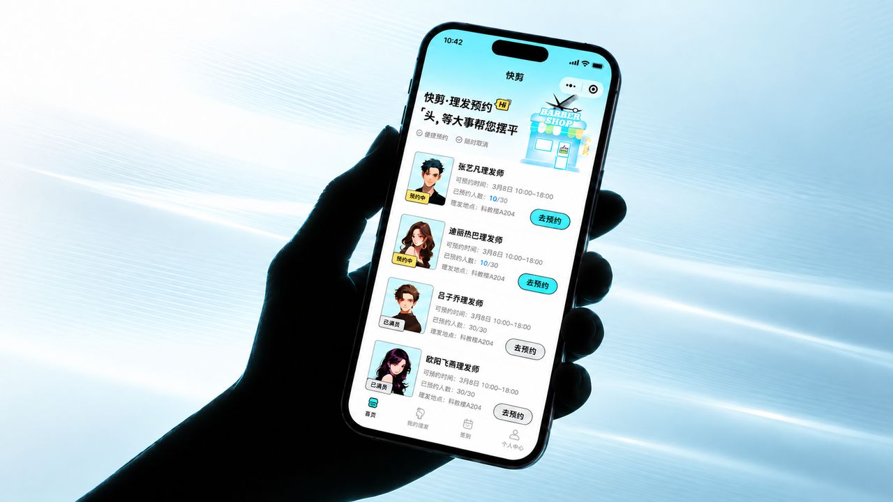 快剪理发小程序项目封面